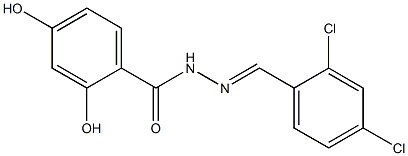 N'-[(E)-(2,4-dichlorophenyl)methylidene]-2,4-dihydroxybenzohydrazide Structure