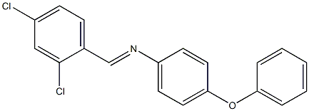 N-[(E)-(2,4-dichlorophenyl)methylidene]-N-(4-phenoxyphenyl)amine Structure