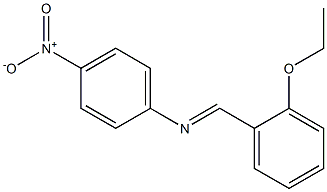 N-[(E)-(2-ethoxyphenyl)methylidene]-N-(4-nitrophenyl)amine Structure