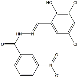 N'-[(E)-(3,5-dichloro-2-hydroxyphenyl)methylidene]-3-nitrobenzohydrazide Structure