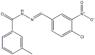 N'-[(E)-(4-chloro-3-nitrophenyl)methylidene]-3-methylbenzohydrazide