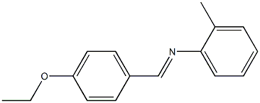 N-[(E)-(4-ethoxyphenyl)methylidene]-N-(2-methylphenyl)amine Struktur