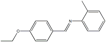 N-[(E)-(4-ethoxyphenyl)methylidene]-N-(2-methylphenyl)amine,,结构式