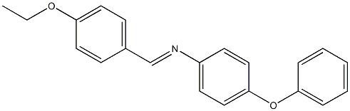 N-[(E)-(4-ethoxyphenyl)methylidene]-N-(4-phenoxyphenyl)amine 结构式