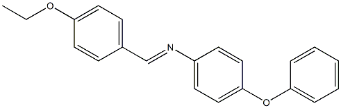 N-[(E)-(4-ethoxyphenyl)methylidene]-N-(4-phenoxyphenyl)amine Structure