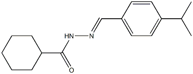 N'-[(E)-(4-isopropylphenyl)methylidene]cyclohexanecarbohydrazide Structure