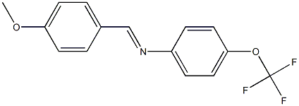 N-[(E)-(4-methoxyphenyl)methylidene]-N-[4-(trifluoromethoxy)phenyl]amine Structure