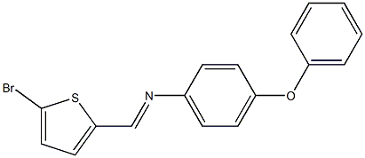 N-[(E)-(5-bromo-2-thienyl)methylidene]-N-(4-phenoxyphenyl)amine