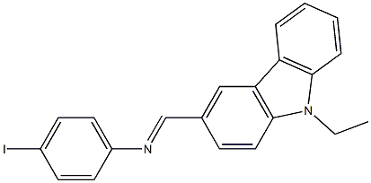  N-[(E)-(9-ethyl-9H-carbazol-3-yl)methylidene]-N-(4-iodophenyl)amine