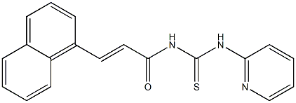 N-[(E)-3-(1-naphthyl)-2-propenoyl]-N'-(2-pyridinyl)thiourea Structure