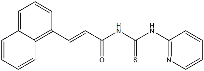 N-[(E)-3-(1-naphthyl)-2-propenoyl]-N'-(2-pyridinyl)thiourea,,结构式