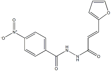 N'-[(E)-3-(2-furyl)-2-propenoyl]-4-nitrobenzohydrazide Struktur