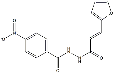 N'-[(E)-3-(2-furyl)-2-propenoyl]-4-nitrobenzohydrazide,,结构式