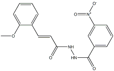  N'-[(E)-3-(2-methoxyphenyl)-2-propenoyl]-3-nitrobenzohydrazide