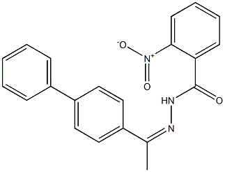  N'-[(Z)-1-[1,1'-biphenyl]-4-ylethylidene]-2-nitrobenzohydrazide