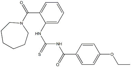 N-[2-(1-azepanylcarbonyl)phenyl]-N'-(4-ethoxybenzoyl)thiourea