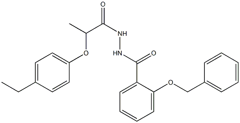 N'-[2-(benzyloxy)benzoyl]-2-(4-ethylphenoxy)propanohydrazide