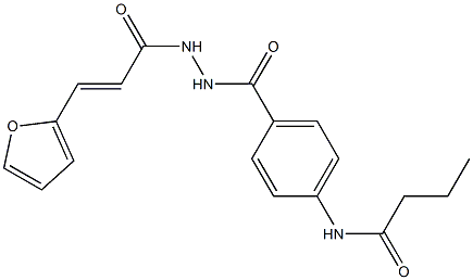 N-[4-({2-[(E)-3-(2-furyl)-2-propenoyl]hydrazino}carbonyl)phenyl]butanamide