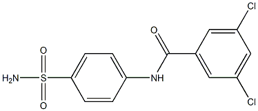 N-[4-(aminosulfonyl)phenyl]-3,5-dichlorobenzamide,,结构式