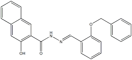 N'-{(E)-[2-(benzyloxy)phenyl]methylidene}-3-hydroxy-2-naphthohydrazide Structure