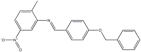 N-{(E)-[4-(benzyloxy)phenyl]methylidene}-N-(2-methyl-5-nitrophenyl)amine Structure