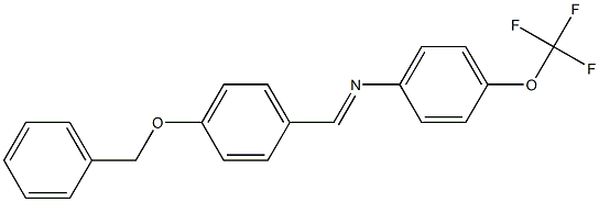 N-{(E)-[4-(benzyloxy)phenyl]methylidene}-N-[4-(trifluoromethoxy)phenyl]amine Structure
