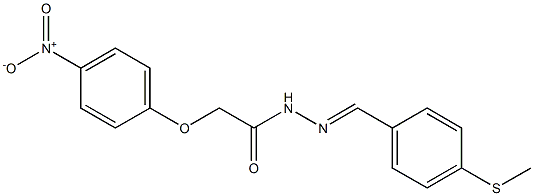 N'-{(E)-[4-(methylsulfanyl)phenyl]methylidene}-2-(4-nitrophenoxy)acetohydrazide