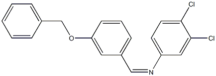 N-{(Z)-[3-(benzyloxy)phenyl]methylidene}-N-(3,4-dichlorophenyl)amine Structure