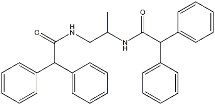 N-{2-[(2,2-diphenylacetyl)amino]-1-methylethyl}-2,2-diphenylacetamide,,结构式