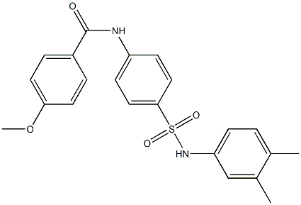 N-{4-[(3,4-dimethylanilino)sulfonyl]phenyl}-4-methoxybenzamide Structure