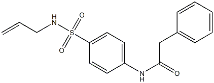 N-{4-[(allylamino)sulfonyl]phenyl}-2-phenylacetamide Structure