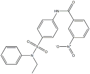 N-{4-[(ethylanilino)sulfonyl]phenyl}-3-nitrobenzamide Structure