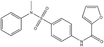 N-{4-[(methylanilino)sulfonyl]phenyl}-2-furamide Structure