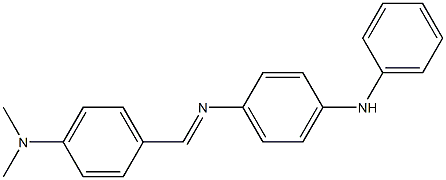 N-(4-anilinophenyl)-N-{(E)-[4-(dimethylamino)phenyl]methylidene}amine,,结构式