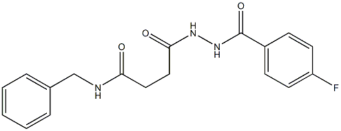 N-benzyl-4-[2-(4-fluorobenzoyl)hydrazino]-4-oxobutanamide Structure