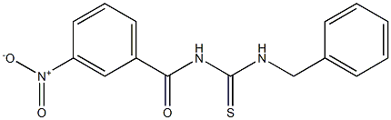 N-benzyl-N'-(3-nitrobenzoyl)thiourea Structure