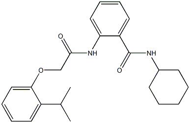 N-cyclohexyl-2-{[2-(2-isopropylphenoxy)acetyl]amino}benzamide