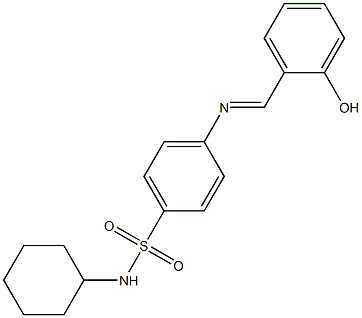  N-cyclohexyl-4-{[(E)-(2-hydroxyphenyl)methylidene]amino}benzenesulfonamide