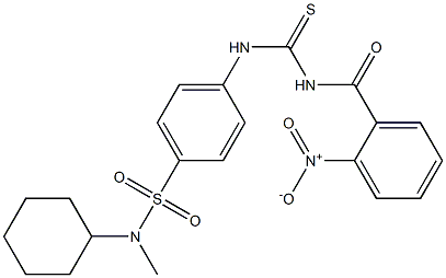 N-cyclohexyl-N-methyl-4-({[(2-nitrobenzoyl)amino]carbothioyl}amino)benzenesulfonamide