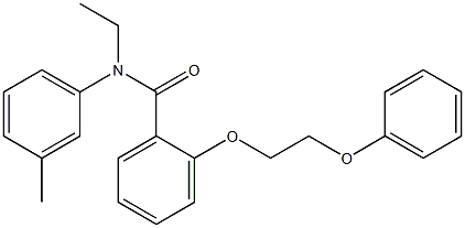 N-ethyl-N-(3-methylphenyl)-2-(2-phenoxyethoxy)benzamide Structure