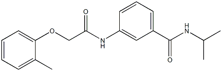  N-isopropyl-3-{[2-(2-methylphenoxy)acetyl]amino}benzamide