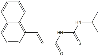N-isopropyl-N'-[(E)-3-(1-naphthyl)-2-propenoyl]thiourea