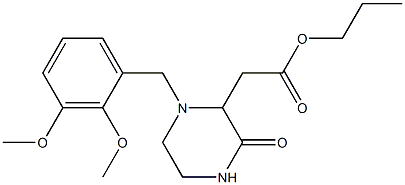 propyl 2-[1-(2,3-dimethoxybenzyl)-3-oxo-2-piperazinyl]acetate