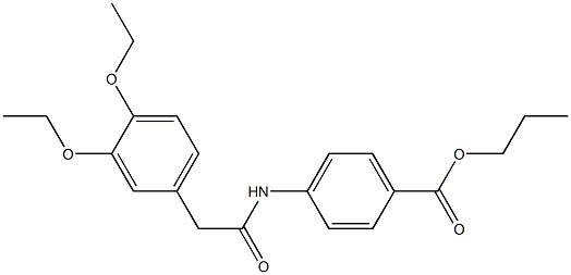 propyl 4-{[2-(3,4-diethoxyphenyl)acetyl]amino}benzoate