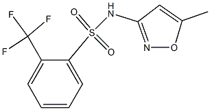 N-(5-methyl-3-isoxazolyl)-2-(trifluoromethyl)benzenesulfonamide Structure