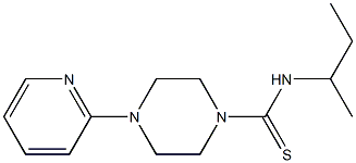 ((methylpropyl)amino)(4-(2-pyridyl)piperazinyl)methane-1-thione Structure