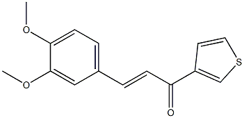 (E)-3-(3,4-dimethoxyphenyl)-1-(3-thienyl)-2-propen-1-one