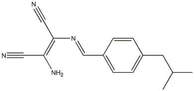  (Z)-2-amino-3-{[(E)-(4-isobutylphenyl)methylidene]amino}-2-butenedinitrile