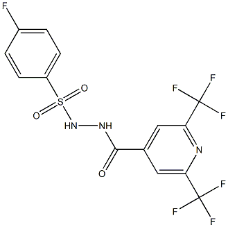 N'-[2,6-bis(trifluoromethyl)isonicotinoyl]-4-fluorobenzenesulfonohydrazide|