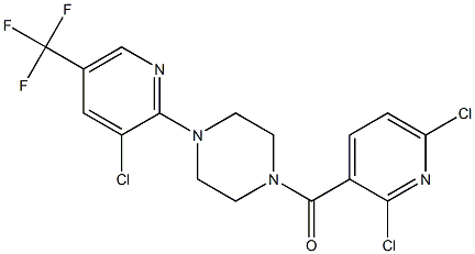 {4-[3-chloro-5-(trifluoromethyl)-2-pyridinyl]piperazino}(2,6-dichloro-3-pyridinyl)methanone
